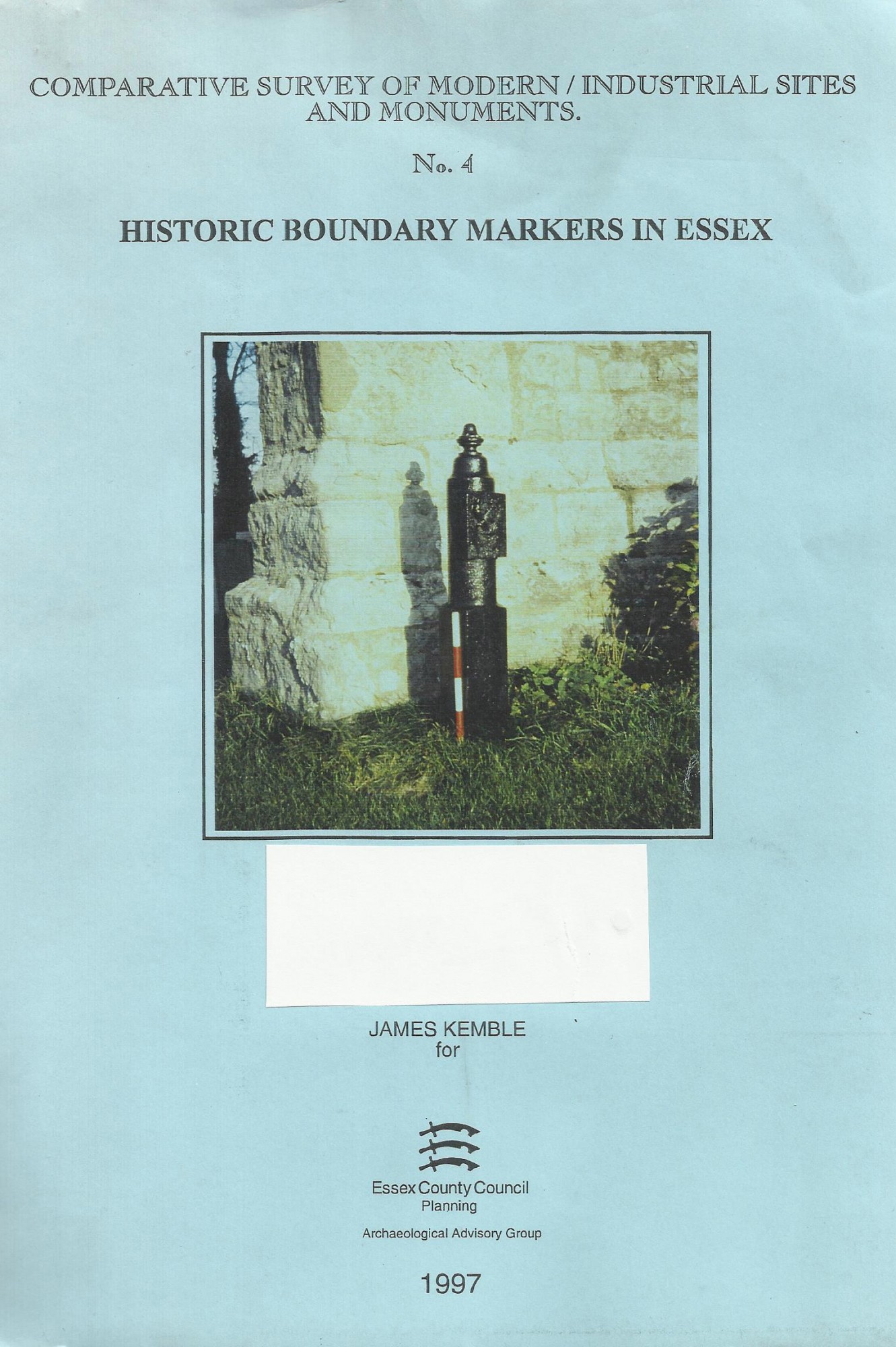 Historic Boundary Markers in Essex (1997) eiag illustration 1
